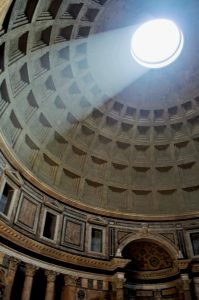 How to see the sights of Rome for free: The Pantheon is always free! Make sure to check it out when it rains.