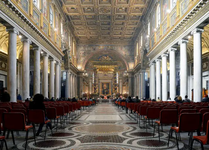 How to see the sights of Rome for free: Basilica di Santa Maria Maggiore is always free.