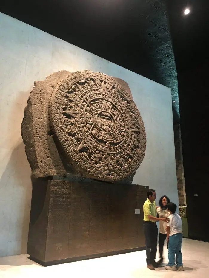 Aztec Sunstone in the Anthropology Museum in Mexico City