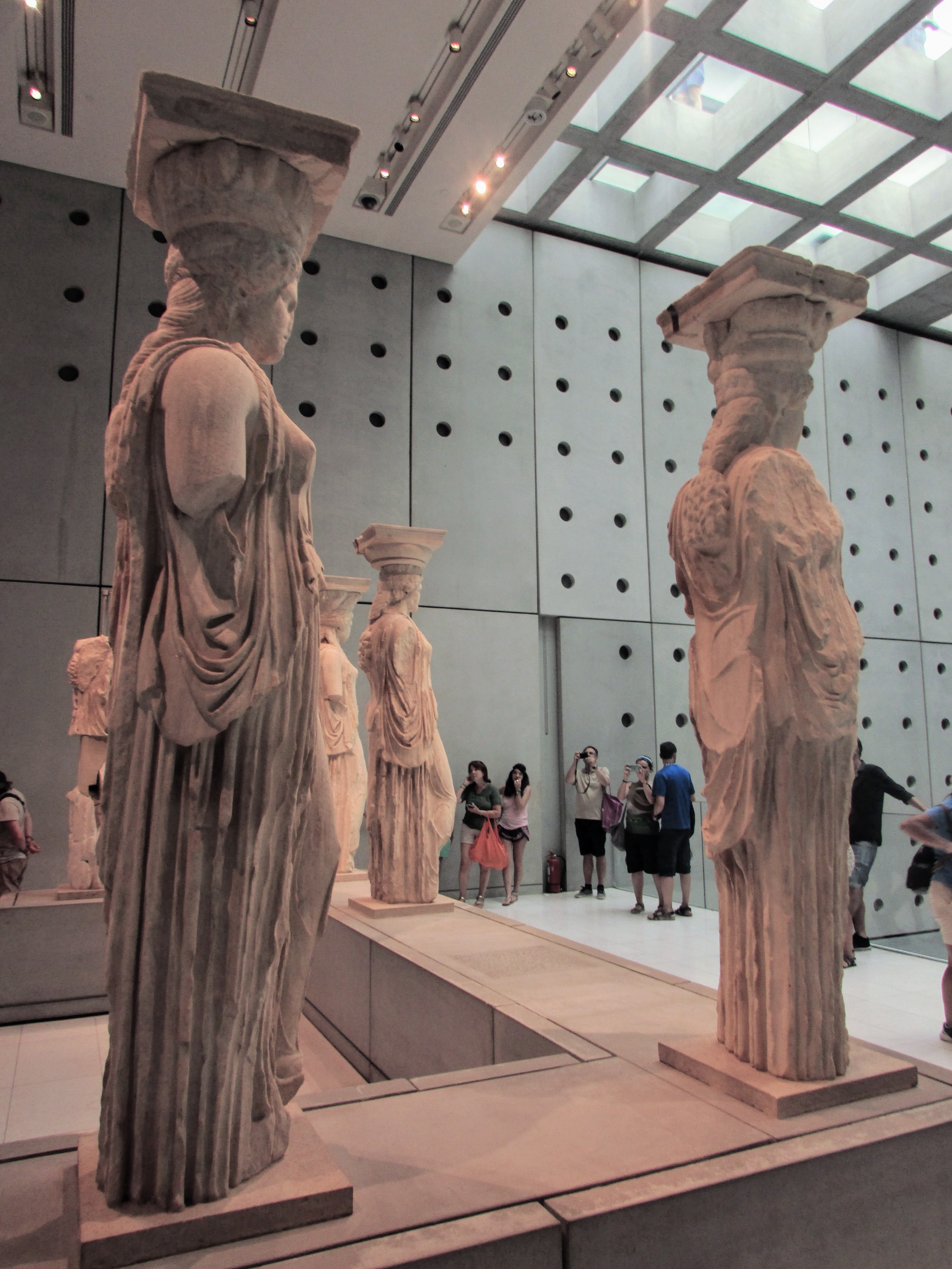 Korai Carytid maiden sculptures from the Erecthion