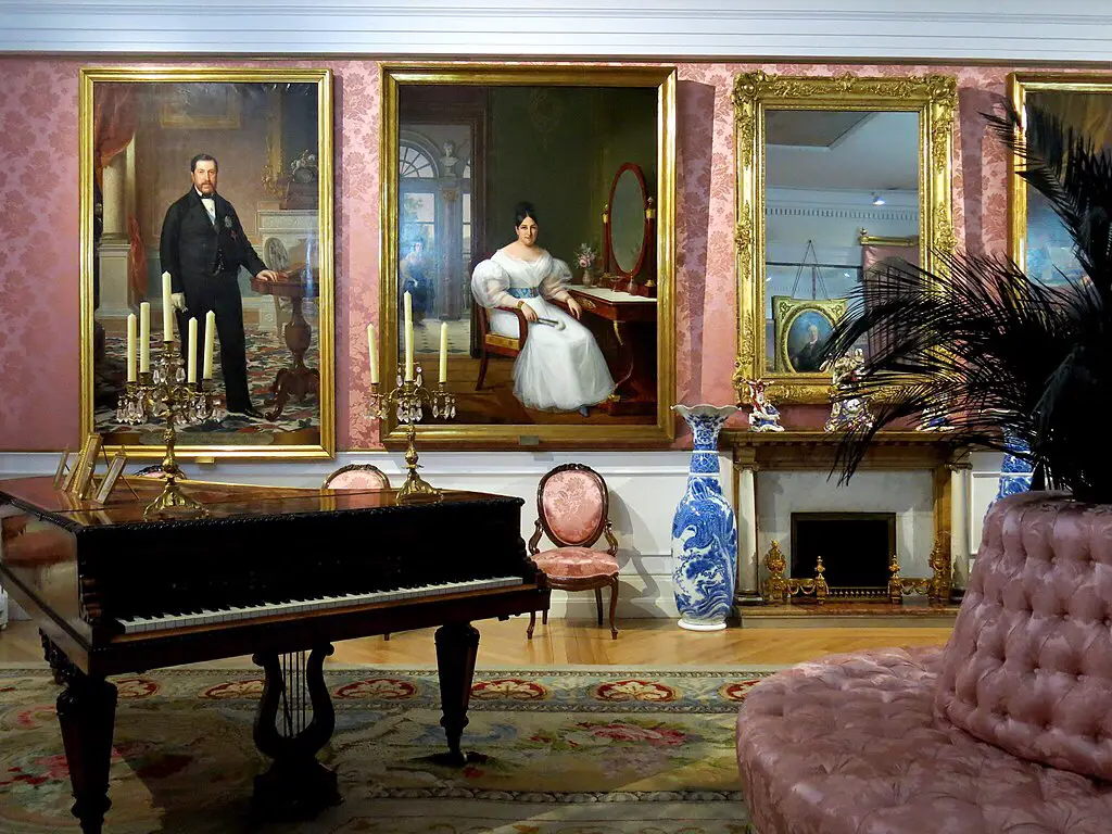 Interior of the museum of Romanticism in Madrid Spain