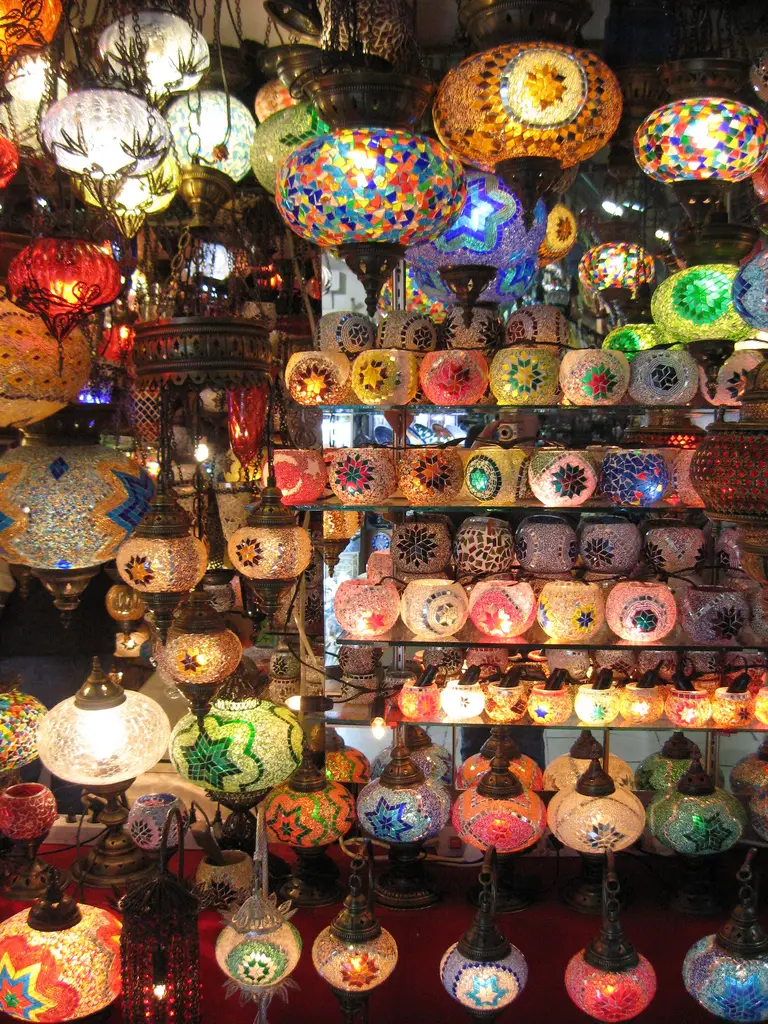Lamps for Sale in the Grand Bazaar