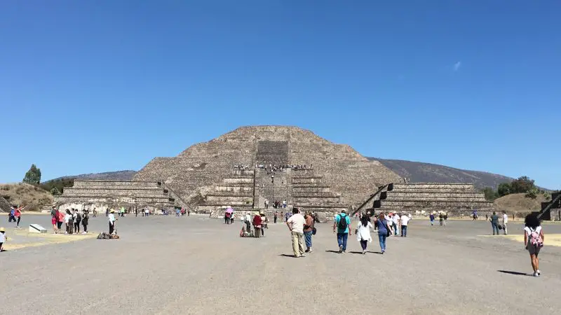 Pyramid of the Moon down the Avenue of the Dead