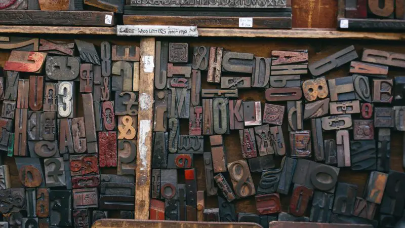 Wood Type Tray at The Old Printing Shop - Portobello Road Market