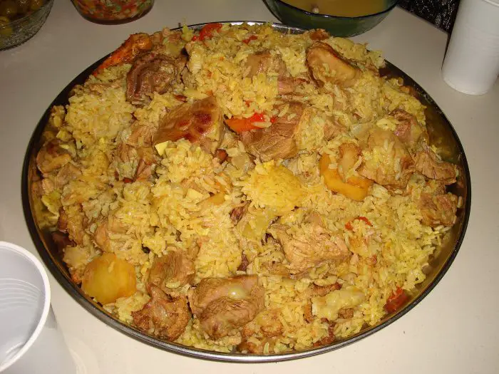 "Upside down" rice dish Maqluba