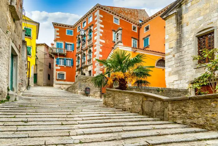 Backstreet stairway in Labin