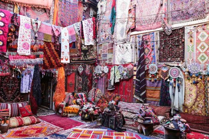 Turkish Traditional Carpets in Goreme, Nevsehir, Turkey